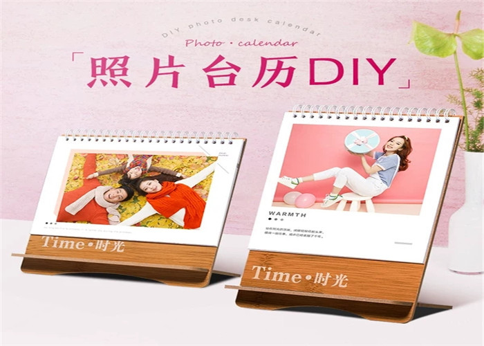 Full Coloring Printing Paper Desk Calendar With Wire Binding , Spiral Binding