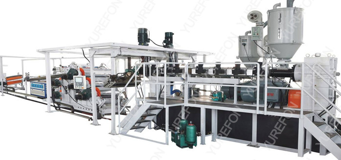 Quality Thermoforming Packaging Plastic Sheet Extrusion Line 160 Kw Stable Running for sale