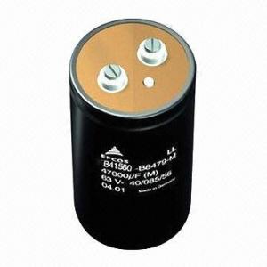 Quality 47,000μF/63V Screw Terminal Aluminum Electrolytic Capacitor with 63.50mm Diameter for sale