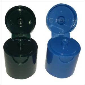 Quality Round Non Spill Black 28mm Flip Top Bottle Caps In Various Sizes for sale