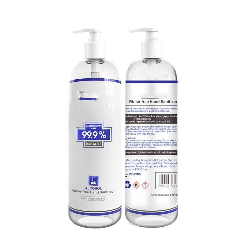 Quality Rinse Free 300ml 500ml Liquid Hand Sanitiser Gel Antibacterial for sale