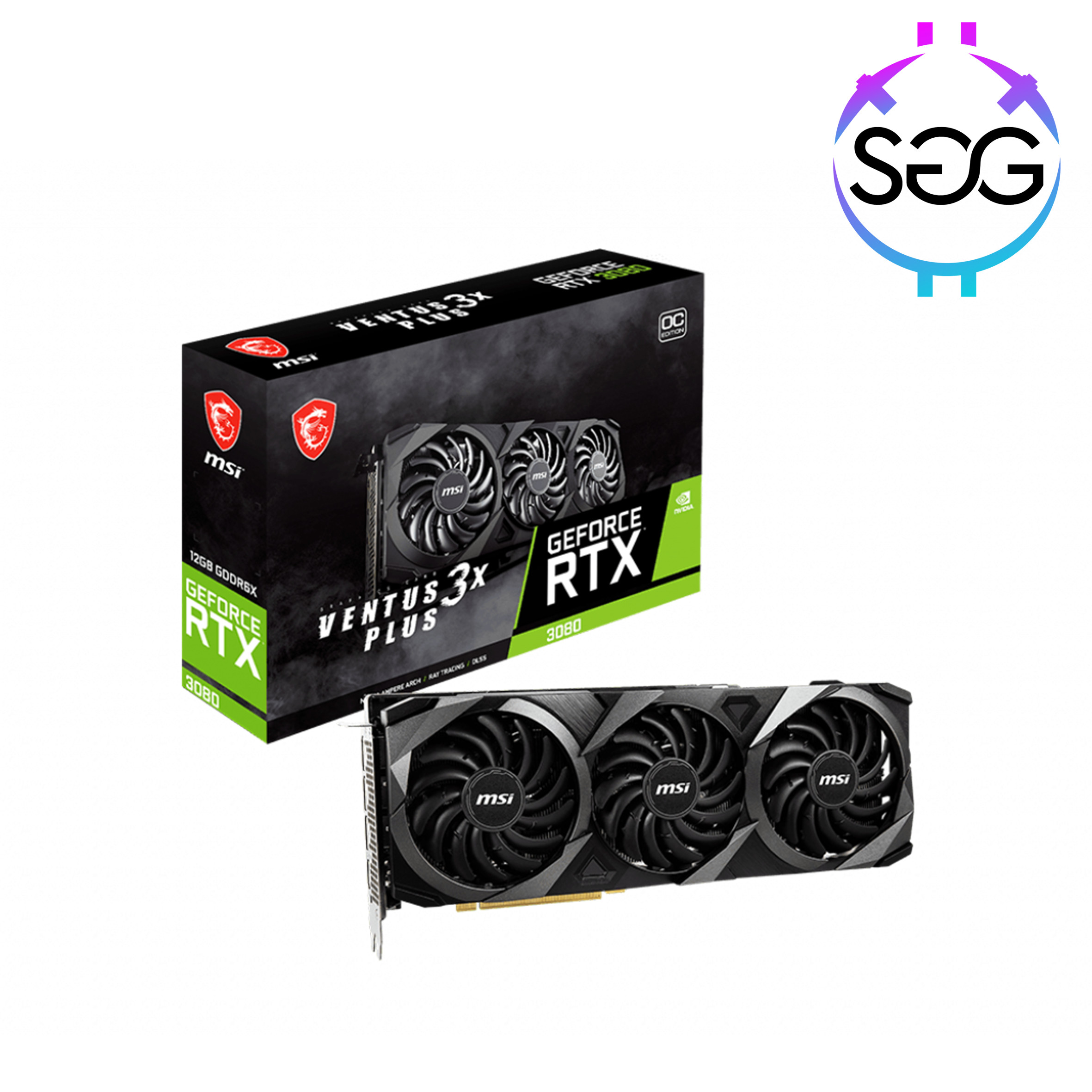 Quality 350W Msi Geforce Rtx 3080 Ti Ventus 3x 12g Oc LHR Mining GPUs 19 Gbps for sale