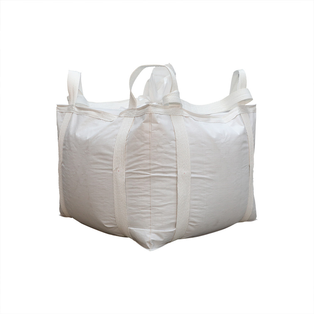 China Flexible Bulk White Bags 1000kg  , Pp Fibc Bags With Filling Spout Top on sale