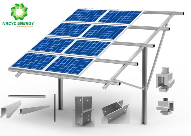 Quality SGS Portrait Orientation 500W Solar Ground Racking System for sale