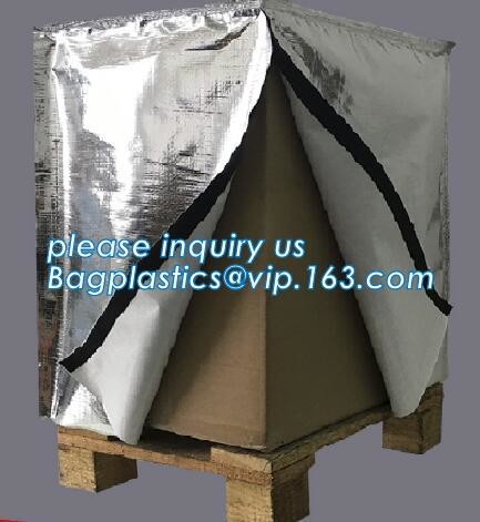 Reflective Bubble Foil Blanket for pallet cover, Thermal insulated pallet cover aluminum foil insulation bag container f