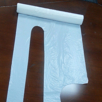 Buy Stable Disposable White Plastic Aprons LF-A-005 Good Insulating Property at wholesale prices
