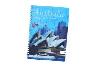 Quality Cute Souvenir Gift 3D Lenticular Notebooks A4 Size Bright Colors for sale