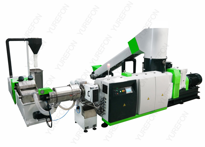 Quality Washed Plastic Recycling Granulator Machine , PP PE Plastic Film Recycling Machine for sale