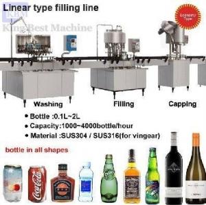 Quality Linear Type Carbonated Soft Drink Filling Machine for sale