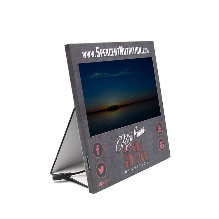 Quality 7 inch HD advertising POP video display In Store Counter Display with Video screen for sale