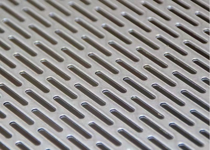 Slotted Hole Aluminum Perforated Sheet Metal Panels 0.5-8mm Thickness