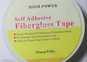 Quality 50mmx90m Strong Self Adhesive Drywall Fibre Glass Joint Tape For Reinforcing Wall for sale