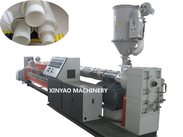 Buy cheap 90-250mm PP, HDPE single wall corrugated pipe extrusion machine from wholesalers