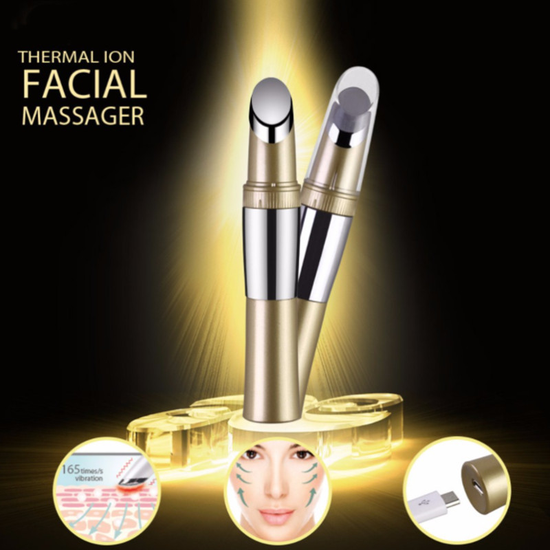 China Thermal Vibrating Skin Lifting Massager Face Tightening Device Anti Wrinkle on sale