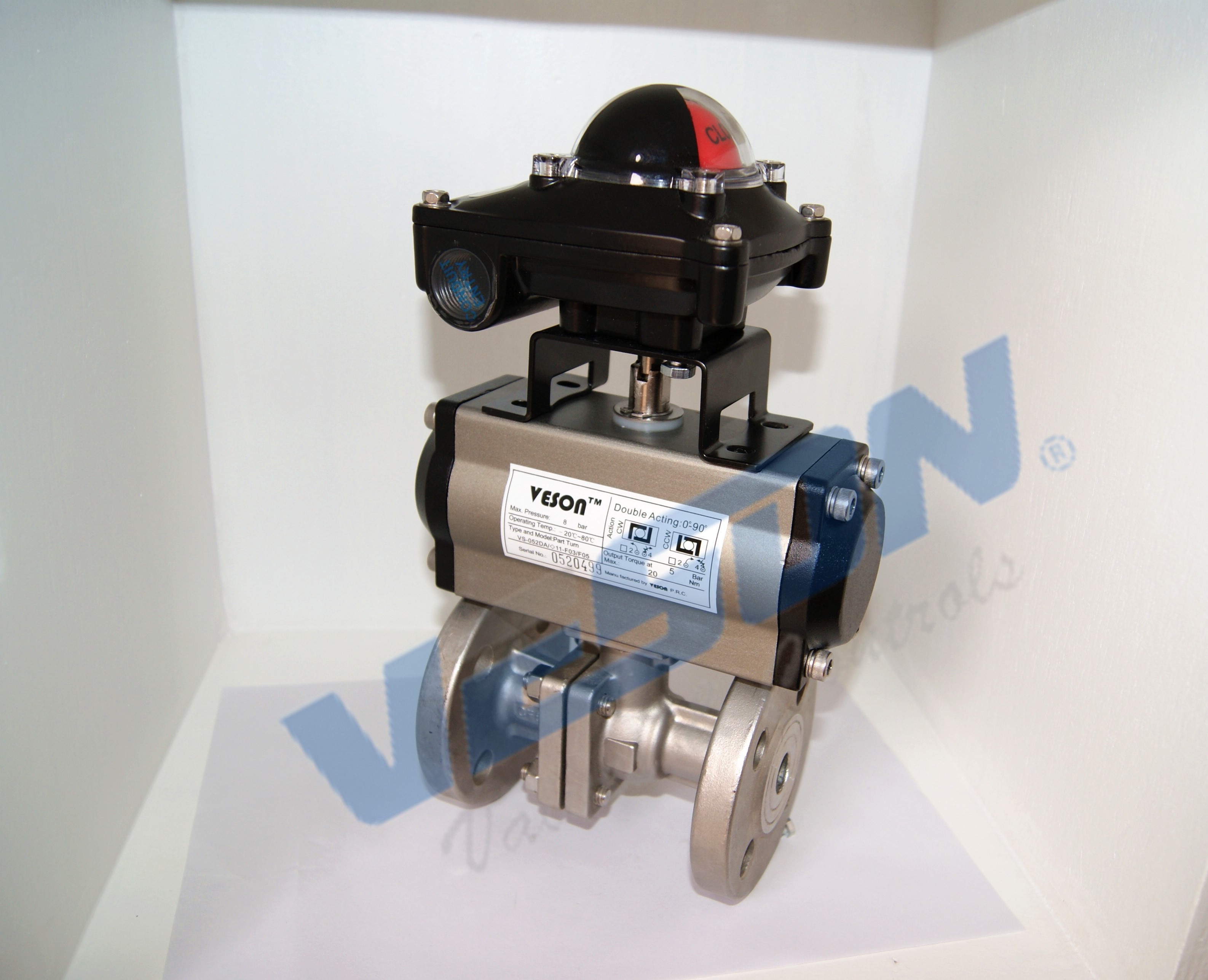 Quality Durable Two Way Pneumatic Valve Medium Temperature High Performance for sale