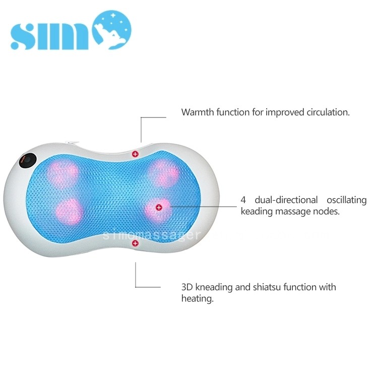Quality Easy Operation Electric Massage Pillow Heat Treatment With 4 Massage Nodes for sale
