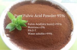 Quality Pure Fulvic Acid Powder 95% for sale