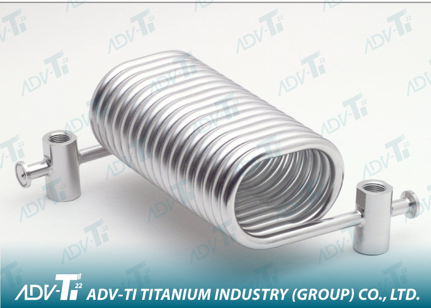 Quality GR9 titanium seamless pipe Titanium Heat Exchanger Tube for sale