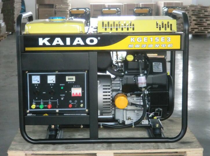 Quality KGE15E3 16kva Gasoline Power Generator Three Phase With Digital Control Panel for sale