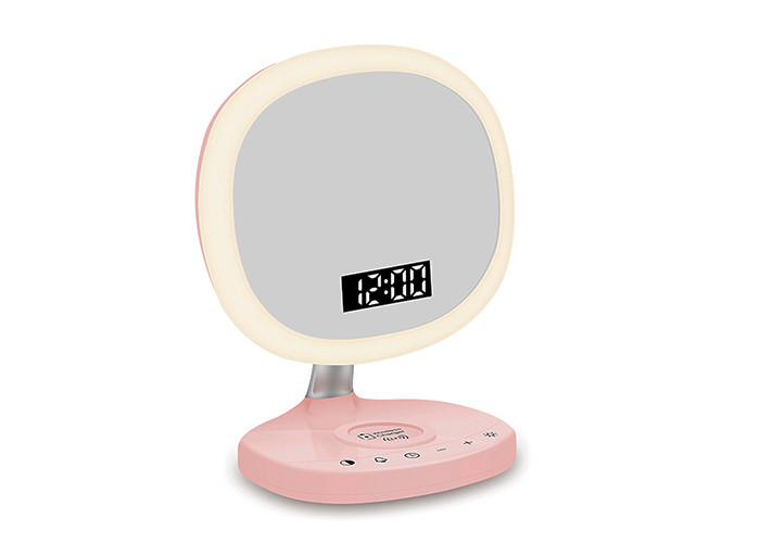 Quality 1000mAH Mirror Digital Clock , Multifunctional Touch Light Led Mirror Clock for sale