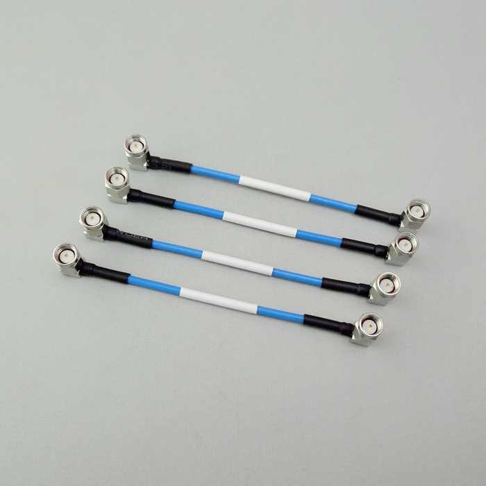 Quality 18GHz SMA RA Microwave 086 Cable Semi Flexible RF Cable Assembly for sale