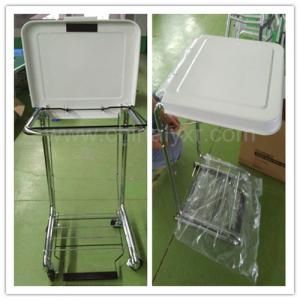 Quality Hamper Stand with Poly Coated Steel/medical hamper stand/LY-FS for sale