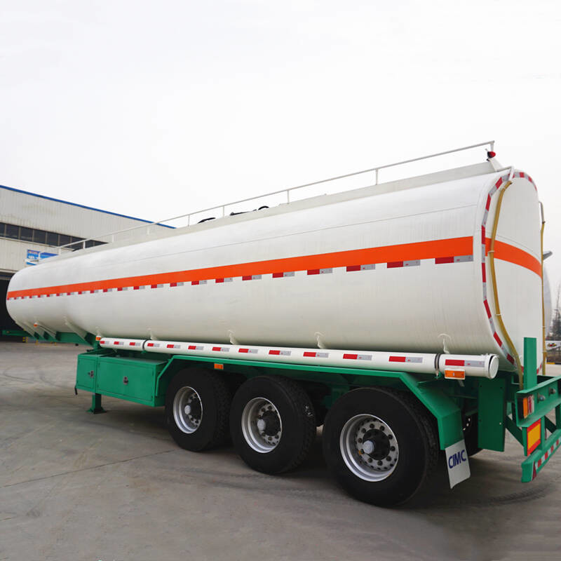 China Liquid Fuel Transport CIMC 50m3 Crude Oil Tanker Trailers on sale