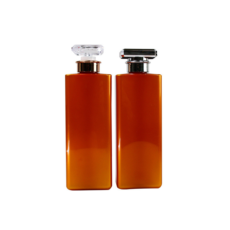 Buy cheap Orange 800ml Square Shampoo Bottle Offset Printing from wholesalers