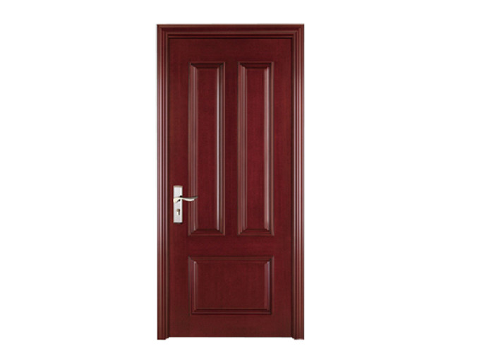 Quality Hotel Resort Wooden House Doors , SS304 Hinge Stopper Custom Wood Interior Doors for sale