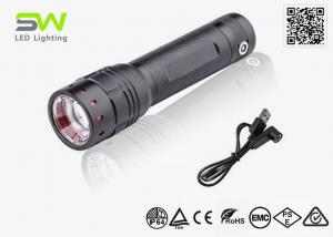 Quality Adjustable Focus USB Rechargeable Pocket Flashlight 18650 Lithium Battery for sale