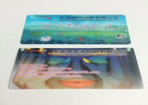 Quality 0.6MM PET Flip Effect 3D Lenticular Business Cards UV CMYK Printing for sale