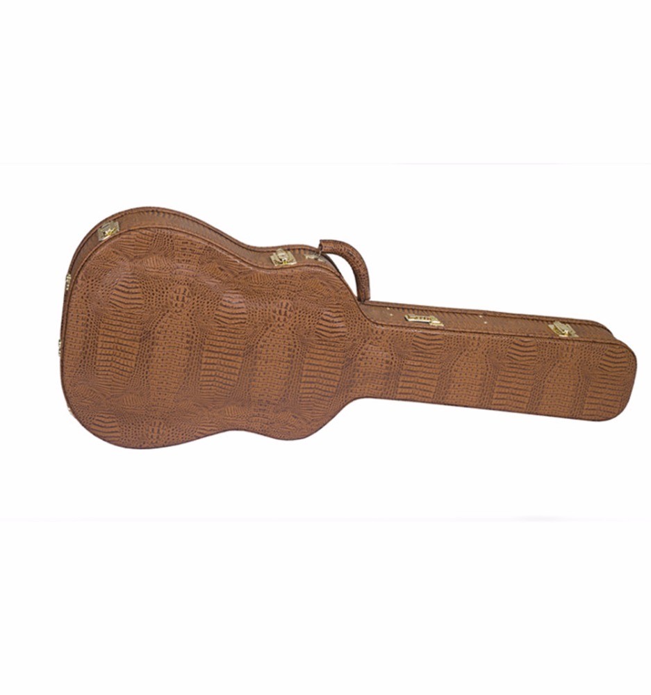 Buy Brown Croco Print Hard Cover Guitar Case , 41 Inch Classical Guitar Hard Case at wholesale prices