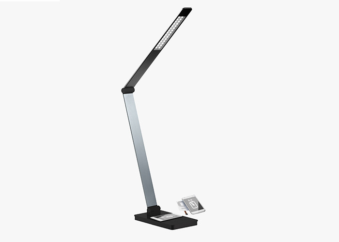 Quality Adjustable Metal Arm LED Foldable Desk Lamp , High Intensity Desk Lamp With Usb Charger for sale
