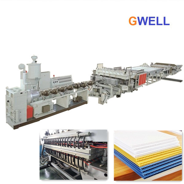 Quality PE Hollow Board Making Machine PE Polycarbonate Sheet Manufacturing Machine Plant Hollow Profile Extrusion for sale