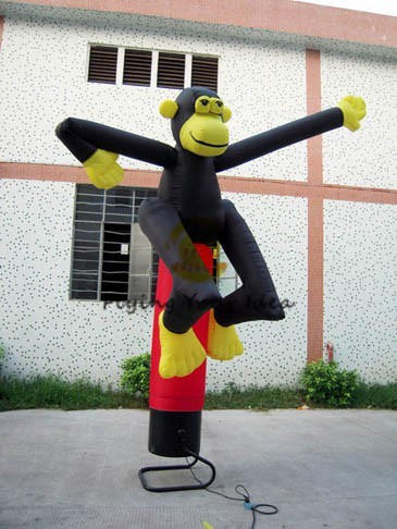 Quality Custom Inflatable Air Dancer / Sky Dancer Inflatable Monkey Shaped Of Promotion for sale