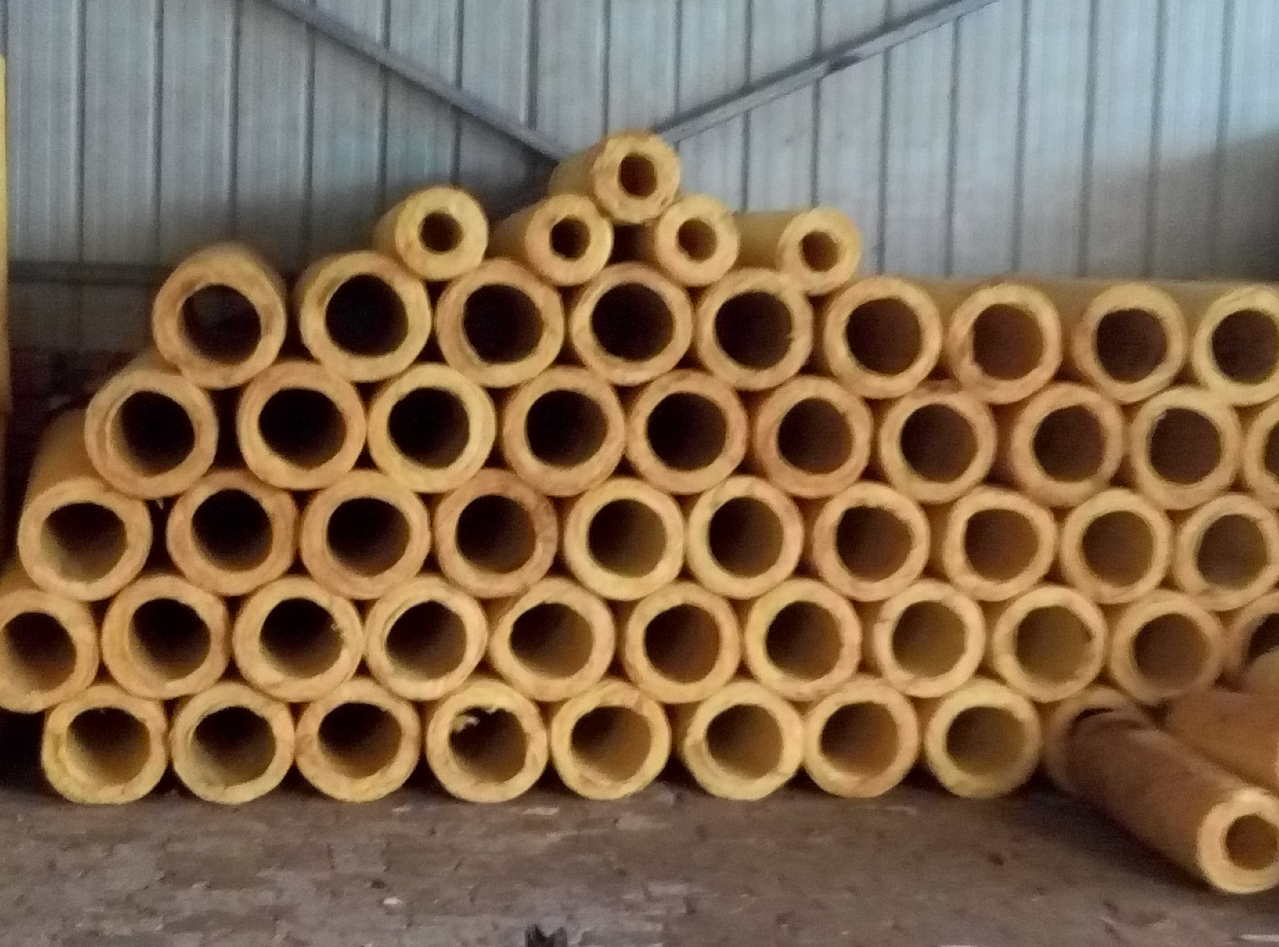 Quality rock wool pipes without aluminum foil for sale