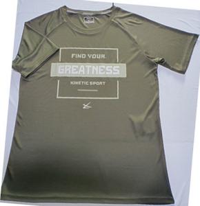 Quality Active Dye Fast Dry S To XL Mens Crew Neck T Shirt Half Sleeve for sale