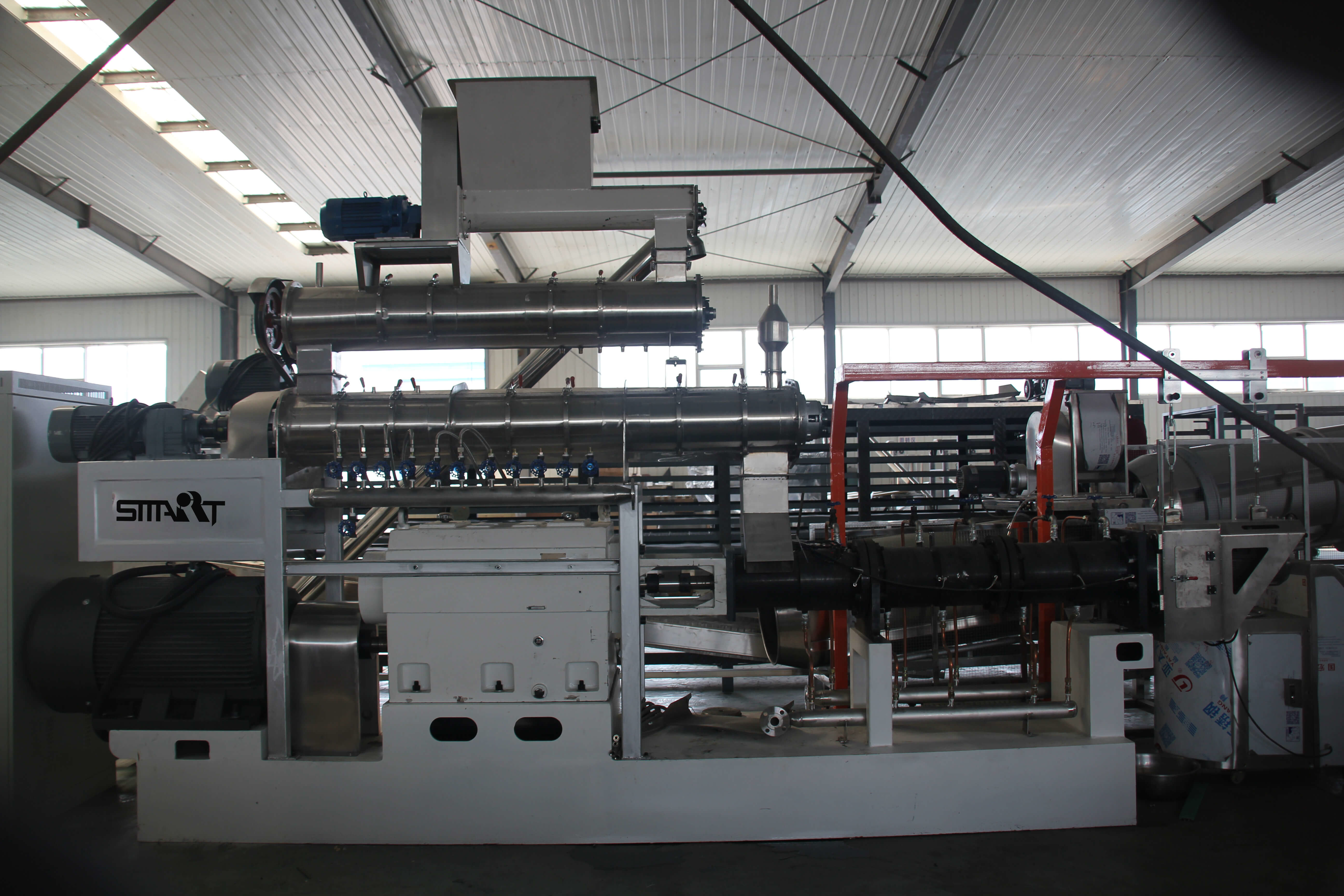 Quality 2Ton/H Twin Screw Extruder For Pet Food Snacks for sale