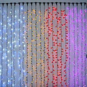 Quality LED Curtain/Window Light for Holiday Decorations, Available in Different Colors for sale