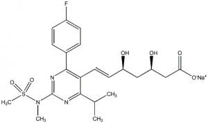 China Rosuvastatin Sodium cGMP CAS 147098 18 8 C22H27FN3NaO6S Molecular Formula on sale