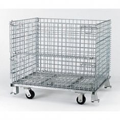 Quality Stainless Steel Logistic Cart Powder coating or galvanized Four wheel for Storage for sale