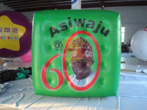 Quality Green Political Advertising Bal, Inflatable Advertisement Helium Cube for Political events for sale