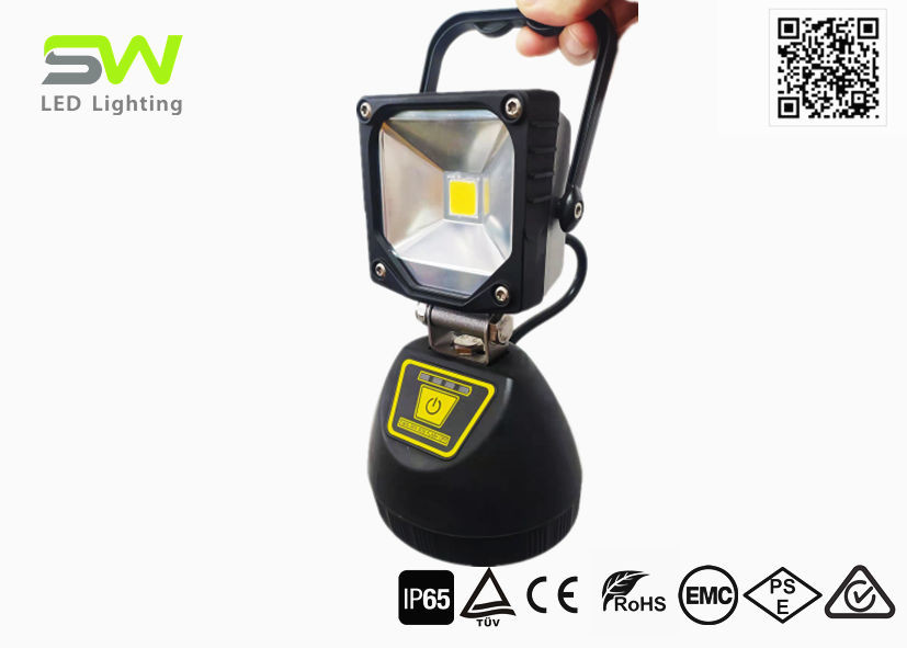 Quality 1000 Lumens COB 10w Rechargeable Led Flood Light With Handle And Magnet for sale