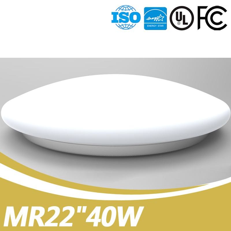 Buy UL ES listed 22" 40W big size round plastic flush mount LED ceiling light at wholesale prices