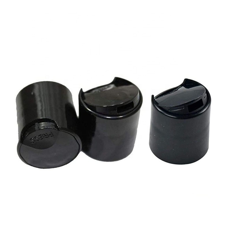 Quality Black And White Non Spill 20/410 Disc Top Cap For Shampoo Bottle for sale
