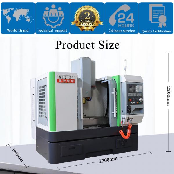 Mini universal metal CNC milling machine XH7125 china CNC milling machine