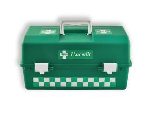 Quality promotion first aid kit for travel (white plastic kit) for sale