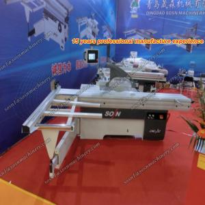 Quality CNC Panel Saw Machine/Woodcutting saw with 45 degree two saw blades steel bar sliding table with CE for sale