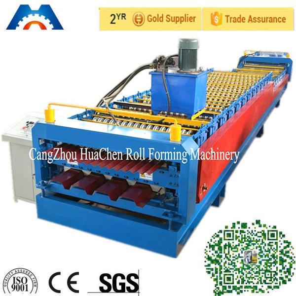 Buy Siemens PLC Control Double Layer Glazed Roll Forming Machine  For Roof at wholesale prices