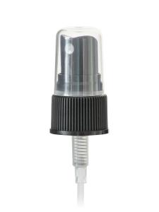 Quality Black Ribbed SGS Certificate 18mm Fine Mist Sprayer For Cosmetic Bottle for sale